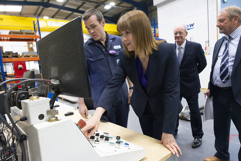 Chancellor and Ed Miliband visit Cambridge Vacuum Engineering to see Ebflow™ welding technology in action